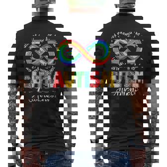 Autism Awareness Infinity Symbol Accept Understand Love Men's T-shirt Back Print | Mazezy