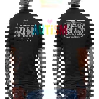 Autism Awareness Support Seeing The World Differently Men's T-shirt Back Print | Seseable UK