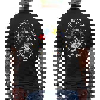 Autism We Are All Under The Same Stars Space Astronaut Men's T-shirt Back Print - Thegiftio UK