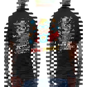 Autism Is My Super Power Superhero Autism Awareness Boys Men's T-shirt Back Print | Mazezy