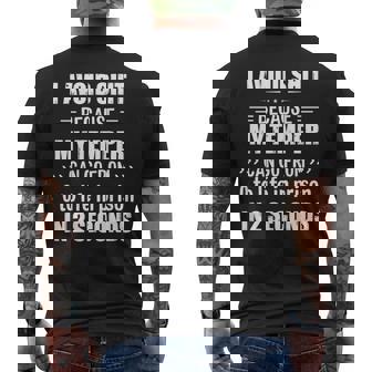 I Avoid Shit Because My Temper Can Go From Zero To Life Men's T-shirt Back Print | Seseable CA
