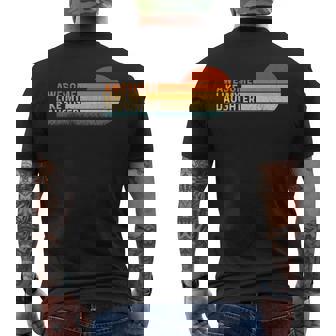 Awesome Like My Daughter Fathers Day Dad Retro Vintage Men's T-shirt Back Print - Monsterry