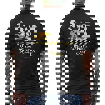 B-Day Party Dad Birthday Crew Construction Birthday Party Men's Back Print T-Shirt - Monsterry