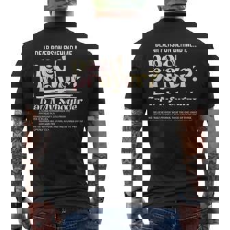 On Back Dear Person Behind Me Need Prayer Tap My Shoulder Men's T-shirt Back Print - Seseable