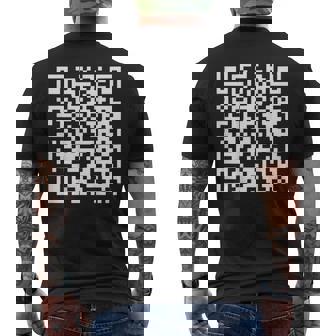 On Back Qr Don't Be A Little Btch Code Saying Quote Men's T-shirt Back Print | Mazezy