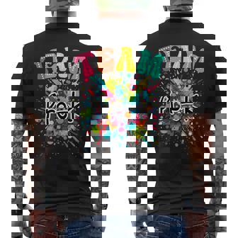 Back To School Groovy Teacher And Kid Team Pre-k Men's Back Print T-Shirt - Monsterry