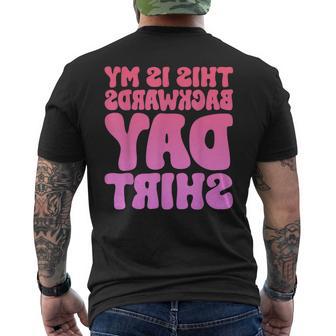 This Is My Backwards Day Men's T-shirt Back Print - Thegiftio UK