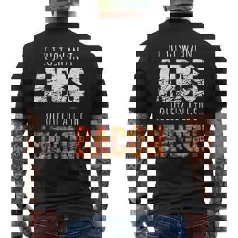 Bacon Addicts Keto Low Carb Diet Ketosis Bacon Lover Ketones Men's Back Print T-Shirt - Monsterry