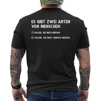 Bad Fiese Common Sayings There Are Two Types Of People T-Shirt mit Rückendruck - Geschenkecke