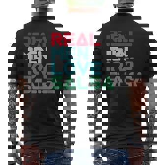 Bailarín De Salsa Compañero De Baile Los Hombres Reales Aman Camiseta Hombre Estampado Espalda - Regaloses