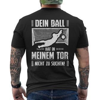 Ball Goalkeeper Goalkeeper Football Sports T-Shirt mit Rückendruck - Geschenkecke