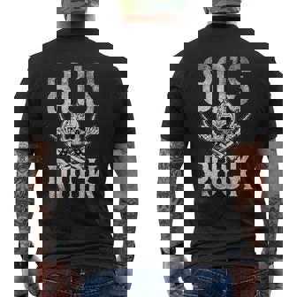 Banda De Guitarra De Música Envejecidaintage De Los Años 80 Rock And Roll Sin Mangas Camiseta Hombre Estampado Espalda - Regaloses
