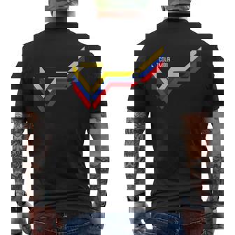 Bandera Colombia Patrimonio Colombianointage Bandera Colombiana Camiseta Hombre Estampado Espalda - Regaloses