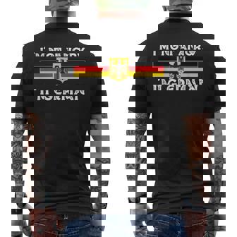 Bandera De Alemania Divertida Con Texto En Inglés I'm Not Angry I'm German Camiseta Hombre Estampado Espalda - Regaloses