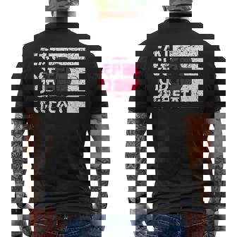Bandera De Japón Eat Sleep Judo Repeat Judoka Camiseta Hombre Estampado Espalda - Regaloses