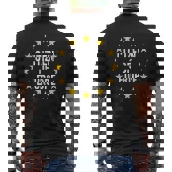 Bandera De La Ue Amo Europa Unión Europea Camiseta Hombre Estampado Espalda - Regaloses
