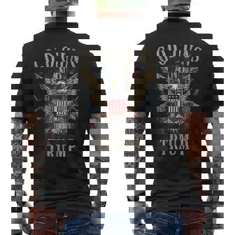Bandera Estadounidense Ar15 De God Guns And Trump De La Segunda Enmienda Sin Mangas Camiseta Hombre Estampado Espalda - Regaloses