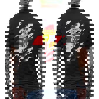 Bandera Zaragoza Provincia Efecto Tridimensional 3D Aragon Camiseta Hombre Estampado Espalda - Regaloses