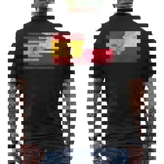 Banderas De España Y Polonia Polaco Español Polaco Camiseta Hombre Estampado Espalda - Regaloses