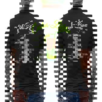 Bar Drinks & Urlaub Outfits Mit Rum Bekanntester Rum Drink Cuba Libre Für Damen & Herren -Erwachsene Partyfreunde Erwachsene Schwarz Small Kurzärmelig T-Shirt mit Rückendruck - Geschenkecke