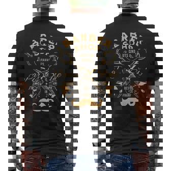 Barber Shop Coiffeur À Barbe Coiffeur T-shirt imprimé au dos - Cadeauxyz