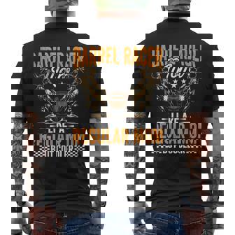 Barrel Racer Mom Horse Racing Barrel Racing Horse Riding Men's Back Print T-Shirt - Monsterry