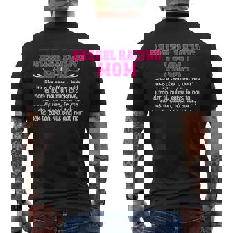 Barrel Racing Mom Definition Mom Of A Barrel Racer Mom Men's Back Print T-Shirt - Monsterry