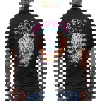 Baseball Drip For Boys Ice Cream Respect The Drip Baseball Men's T-shirt Back Print - Monsterry
