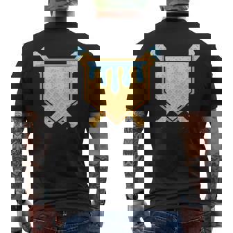 Baseball Drip Boys Ice Cream Waffle Cone Baseball Bat Sports Men's T-shirt Back Print - Thegiftio UK
