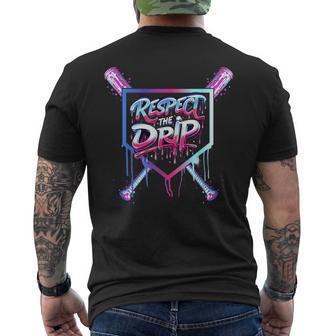 Baseball Drip Boys Ice Cream Drip Youth Respect The Drip Men's T-shirt Back Print - Thegiftio UK
