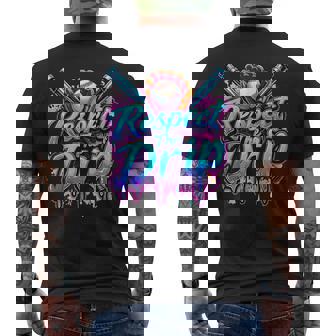 Baseball Drip Ice Cream Dripping Respect The Drip Men's T-shirt Back Print | Seseable CA