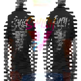 Basketball Bball Retro 90S 80S Swish Men's T-shirt Back Print - Thegiftio UK