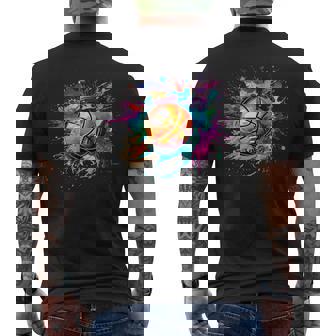 Basketball Sport Splash Basketball Spieler Sport T-Shirt mit Rückendruck - Geschenkecke
