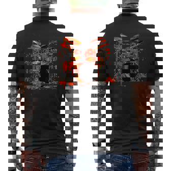 Baterías Geniales Para Los Amantes De Los Bateristas Y Bandas De Rock Camiseta Hombre Estampado Espalda - Regaloses