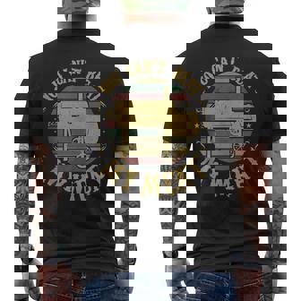 BBQ Pit Reverse Flow Smoker Accessory Dad Grill Tank Top Men's Back Print T-Shirt - Monsterry