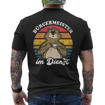 Bear Civil Meister Service T-Shirt mit Rückendruck - Geschenkecke