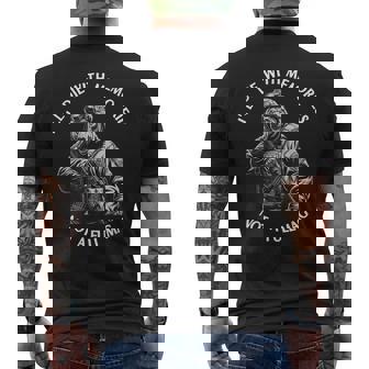 Bear I'll Die With Memories Not A Full Mag Men's T-shirt Back Print | Mazezy