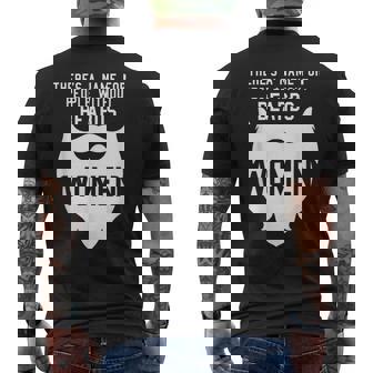 Bearded Man Shirt People Without Beards Joke Men's Back Print T-Shirt - Monsterry