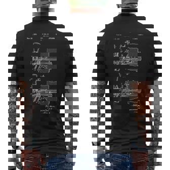 Beer Tap 1951 Patent Vintage Blueprint Craft Beer Brewing Men's Back Print T-Shirt - Monsterry