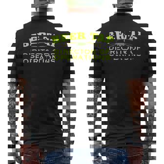 Beer Tap Director Of Operations Beer Lovers Tee Men's Back Print T-Shirt - Monsterry