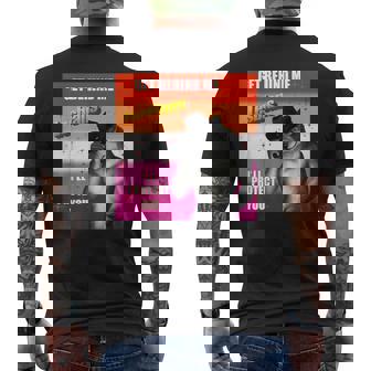 Get Behind Me Lesbians I'll Protect You Men's T-shirt Back Print - Monsterry