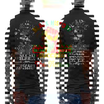 Believe Achieve Succeed African Freedom Black History Month Men's T-shirt Back Print | Mazezy