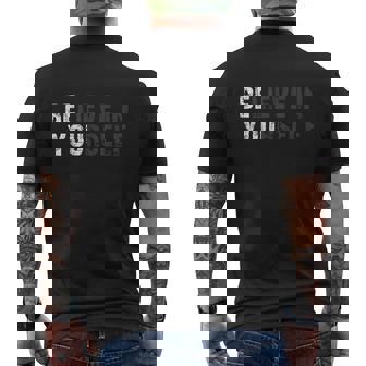 Believe In Yourself Motivational Quote Inspiration Positive Men's T-shirt Back Print - Monsterry