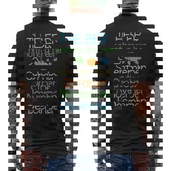 The Ber Months Are Here September October November December Men's Back Print T-Shirt - Monsterry
