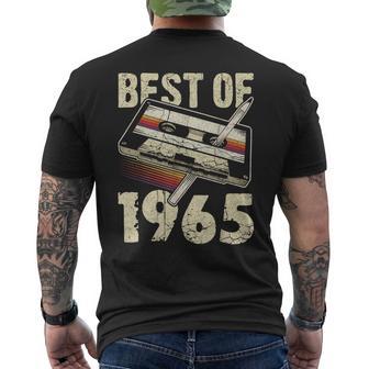 Best Of 1965 Audio Kassette 60 Geburtstag 60 Jahre Alt T-Shirt mit Rückendruck - Geschenkecke