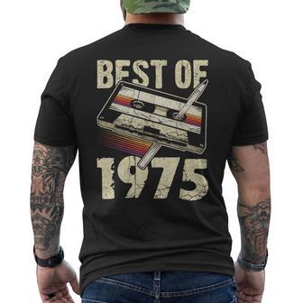 Best Of 1975 Audio Cassette 49Th Birthday 49 Years Old T-Shirt mit Rückendruck - Geschenkecke