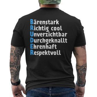 Best Brother Brother For Siblings T-Shirt mit Rückendruck - Geschenkecke