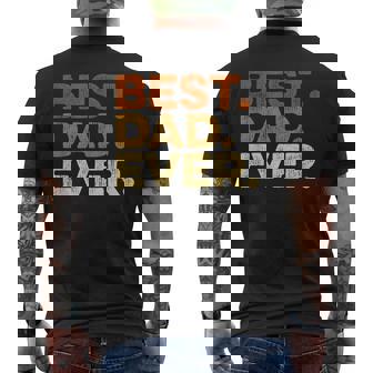 Best Dad Ever Fête Des Pères Pèreintage Rétro Papa T-shirt imprimé au dos - Cadeauxyz