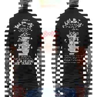 Only The Best Grandmas Get Promoted To Great Grandmas Pig Men's Back Print T-Shirt - Monsterry