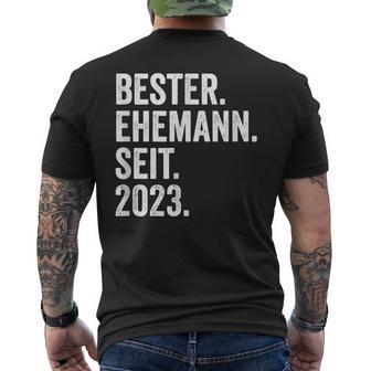 Best Husband Since 2023 1 Wedding Anniversary 1 Year T-Shirt mit Rückendruck - Geschenkecke